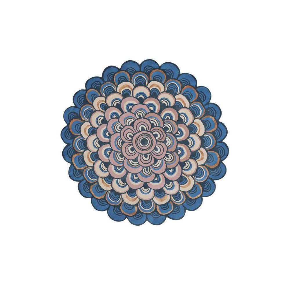 Ted Baker Masquerade Blue Wool Designer Rug