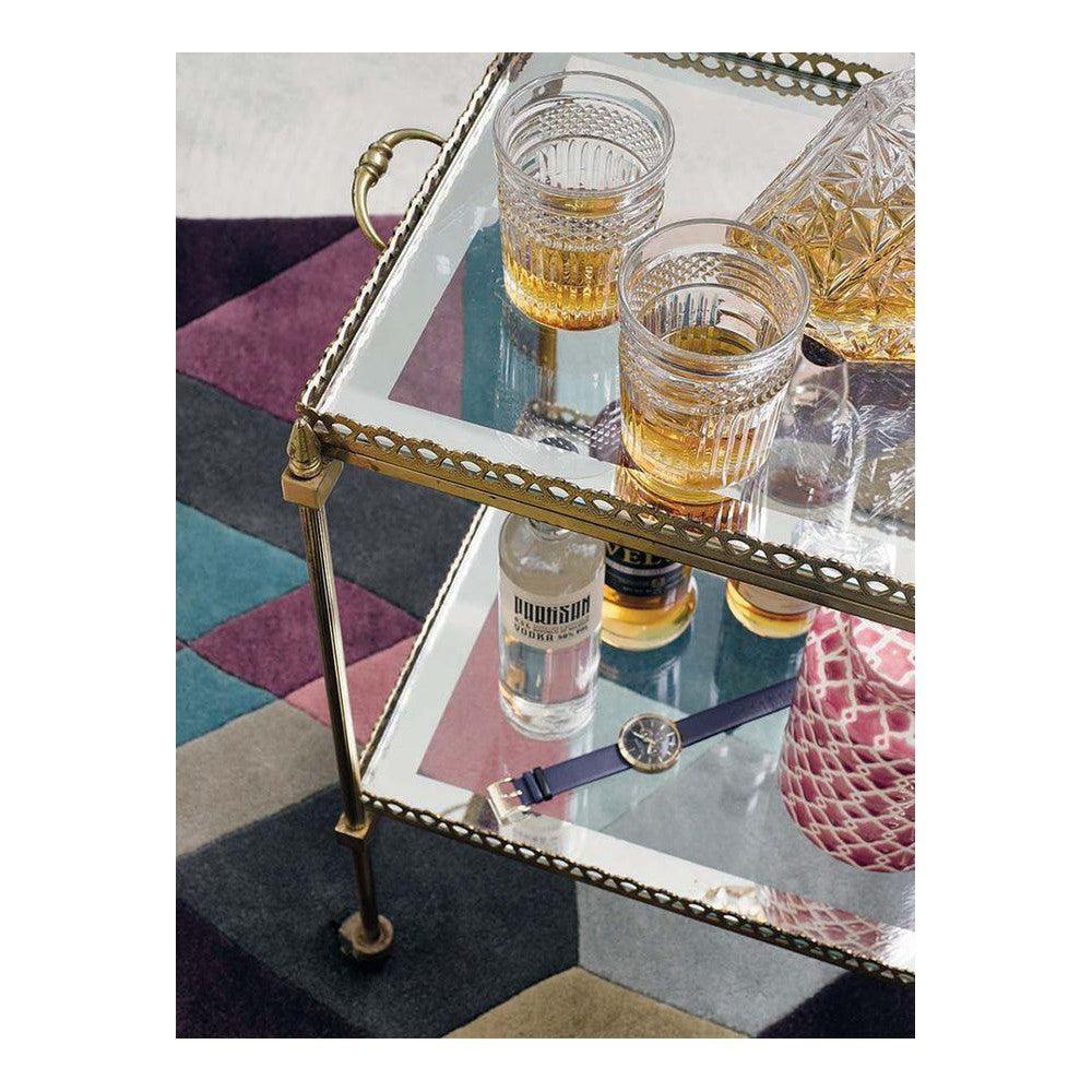 Ted Baker Mosaic Light Purple Pure Wool Designer Rug
