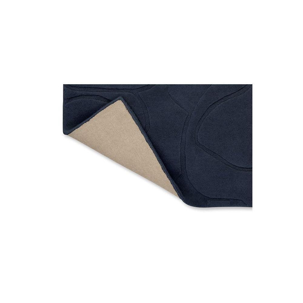 Ted Baker Romantic Magnolia Dark Blue Pure Wool Designer Rug