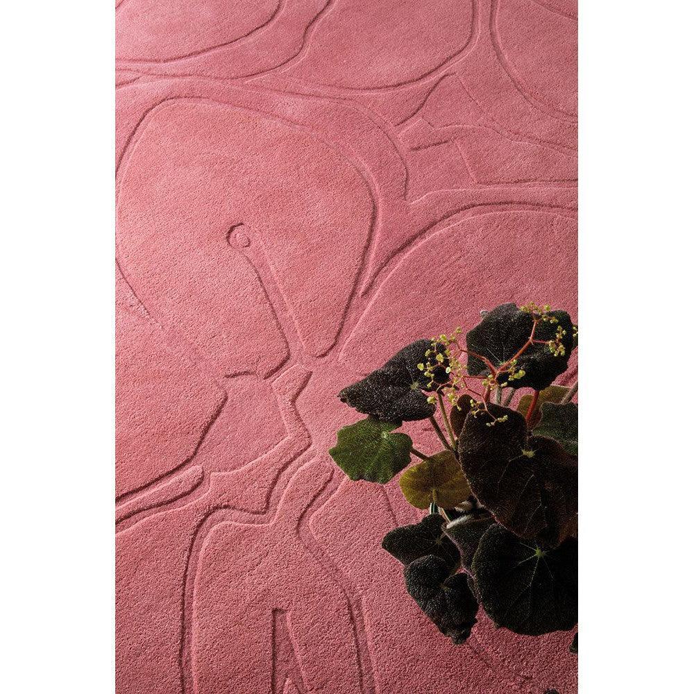 Ted Baker Romantic Magnolia Pink Pure Wool Designer Rug