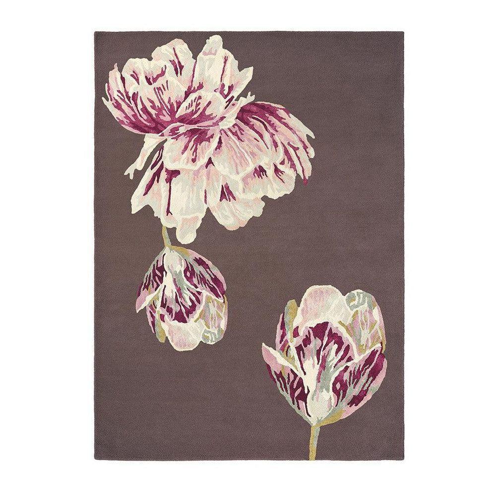 Ted Baker Tranquility Aubergine Wool & Viscose Designer Rug