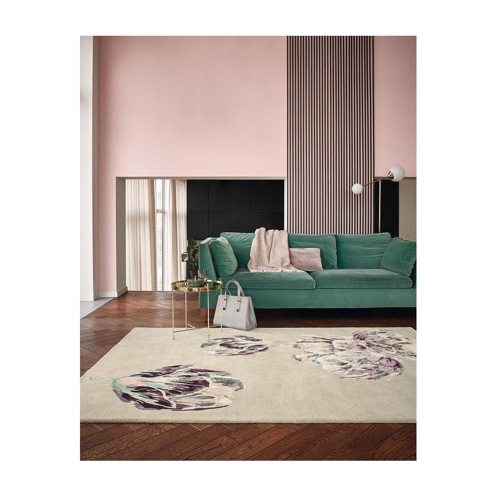 Ted Baker Tranquility Beige Wool & Viscose Designer Rug