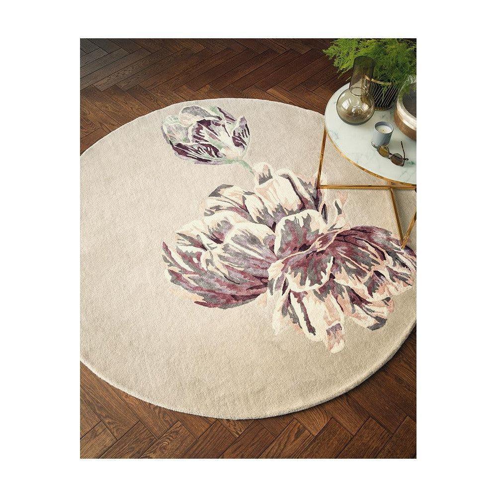 Ted Baker Tranquility Beige Wool & Viscose Designer Rug