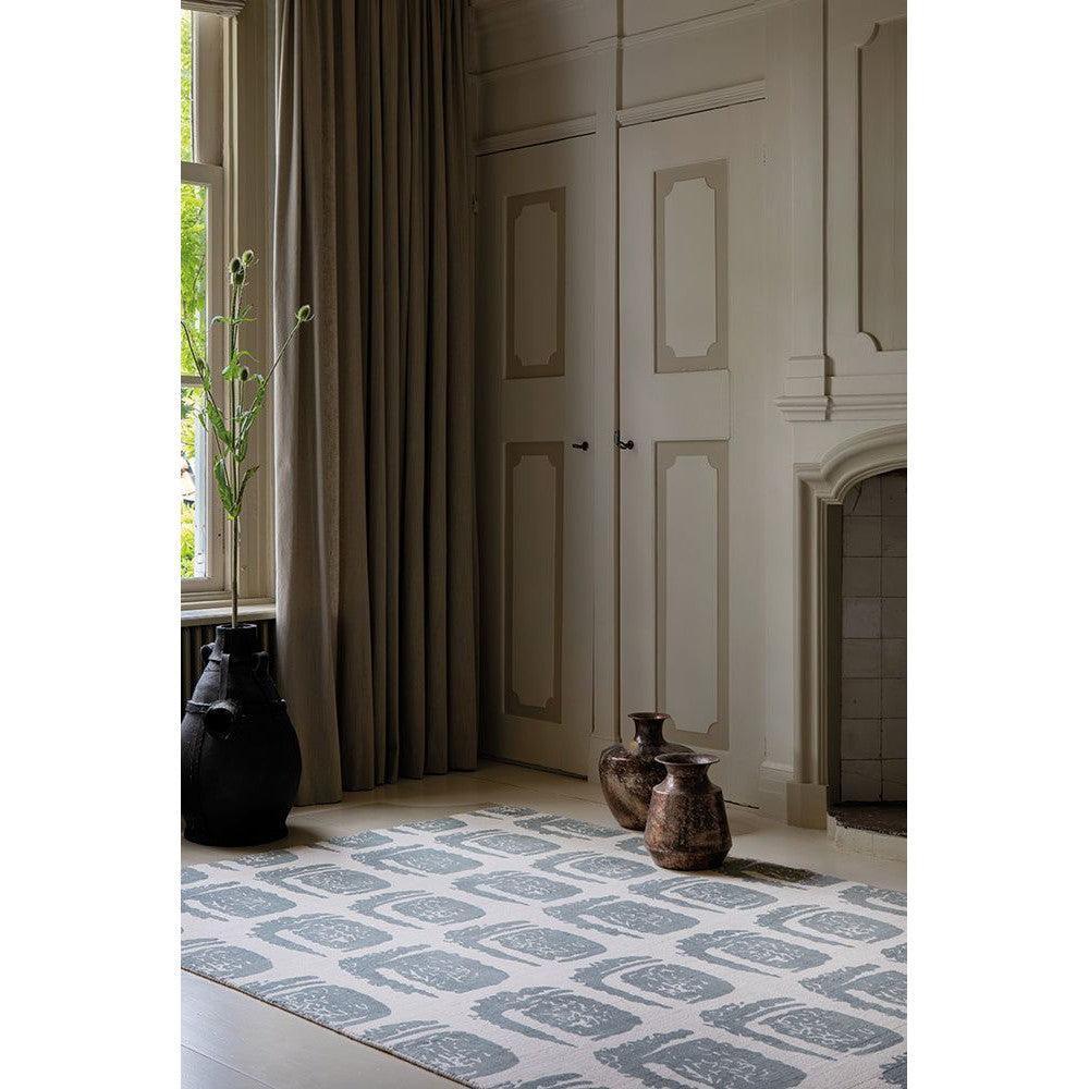 Ted Baker Woodblock Grey Pure Cotton Designer Rug