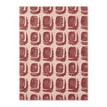 Ted Baker Woodblock Red Pure Cotton Designer Rug