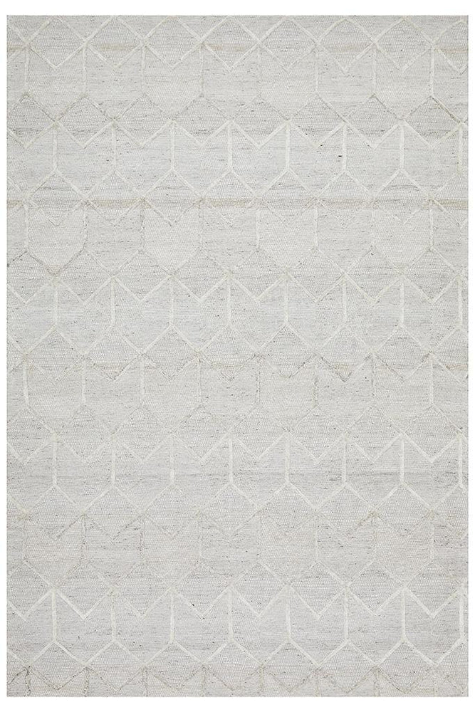 Visions Winter Grey Brush Modern Rug - ICONIC RUGS