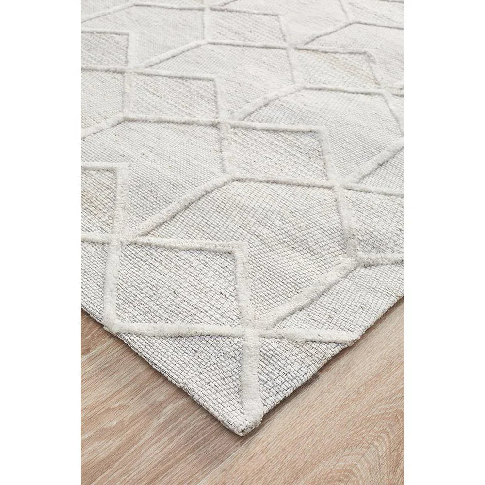 Visions Winter Grey Brush Modern Rug - ICONIC RUGS
