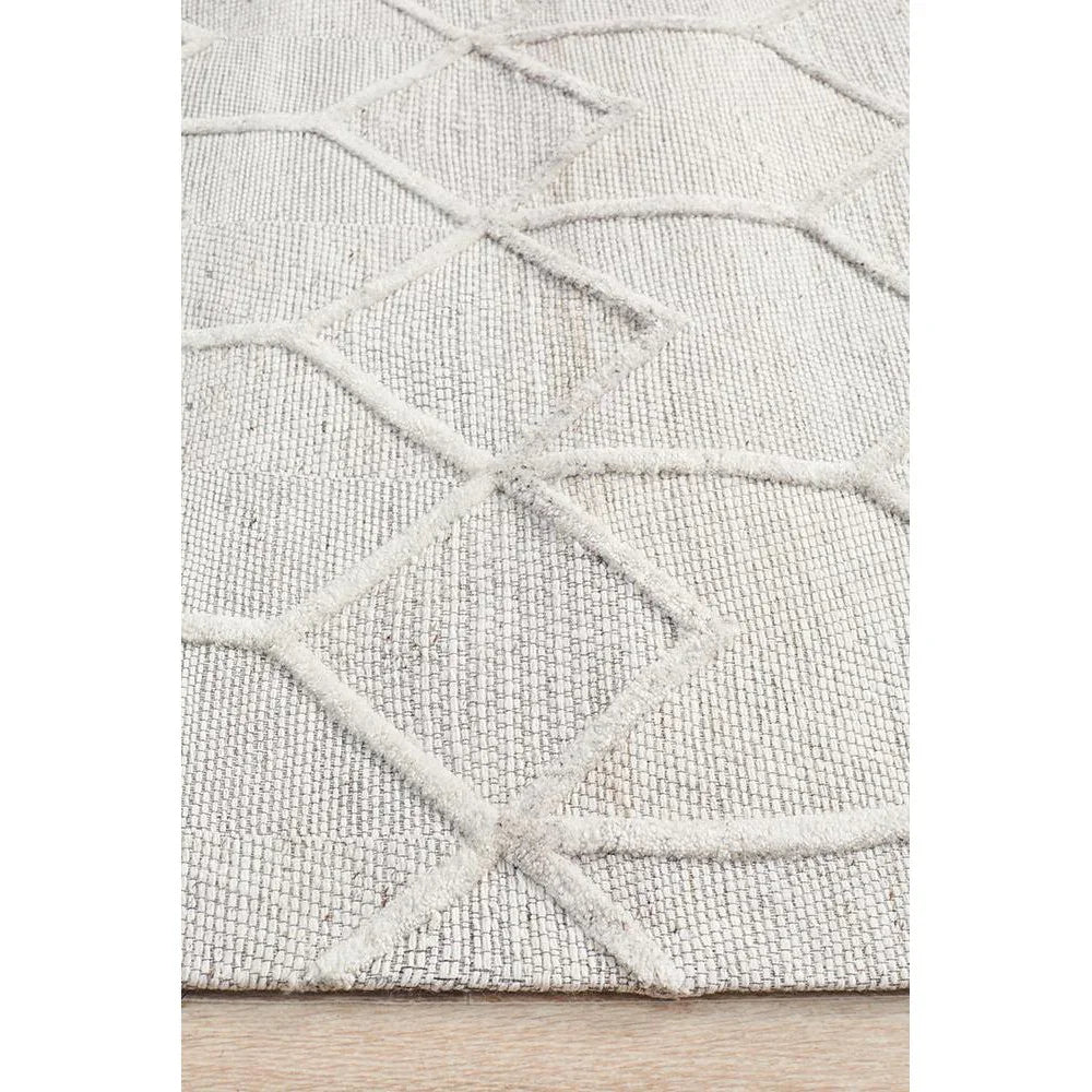 Visions Winter Grey Brush Modern Rug - ICONIC RUGS
