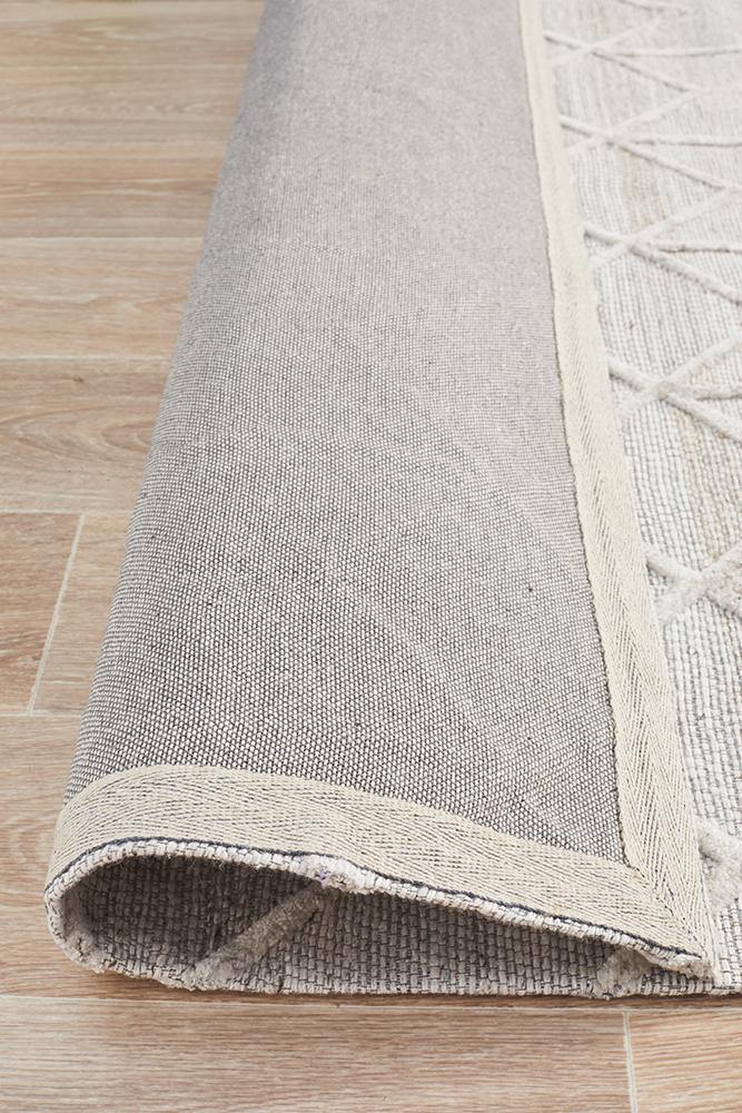 Visions Winter Grey Brush Modern Rug - ICONIC RUGS