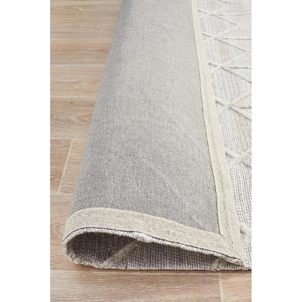 Visions Winter Grey Brush Modern Rug - ICONIC RUGS