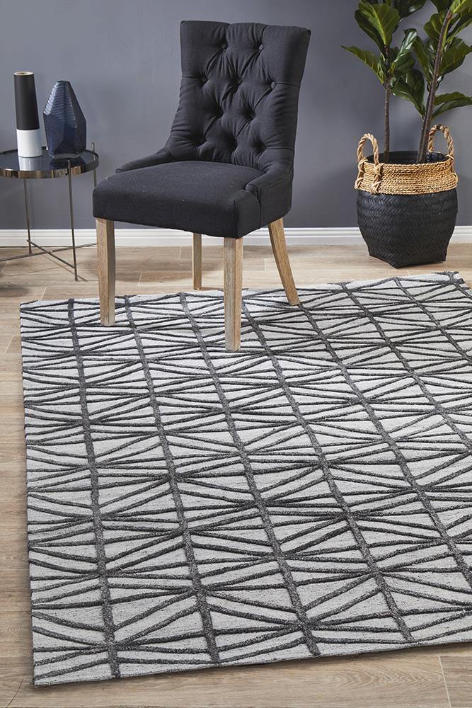 Visions Winter Pewter Prestige Modern Rug - ICONIC RUGS