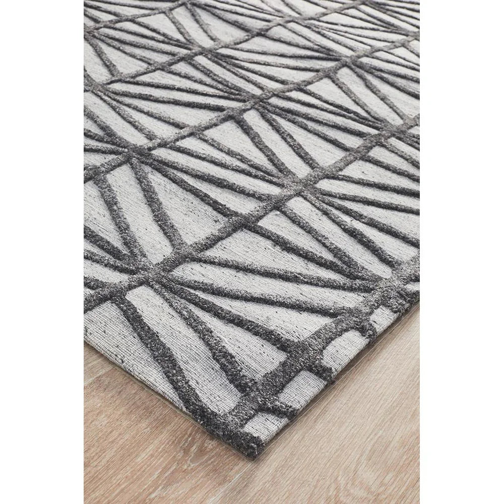 Visions Winter Pewter Prestige Modern Rug - ICONIC RUGS