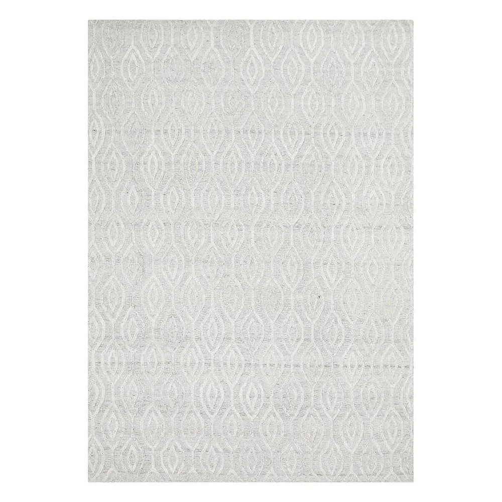 Visions Winter Wish White Modern Rug - ICONIC RUGS