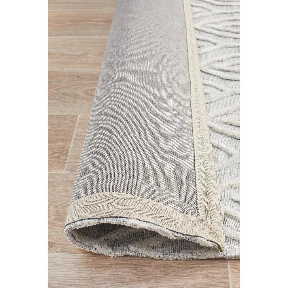 Visions Winter Wish White Modern Rug - ICONIC RUGS