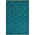 Wedgwood Arris Teal Wool & Viscose Designer Rug