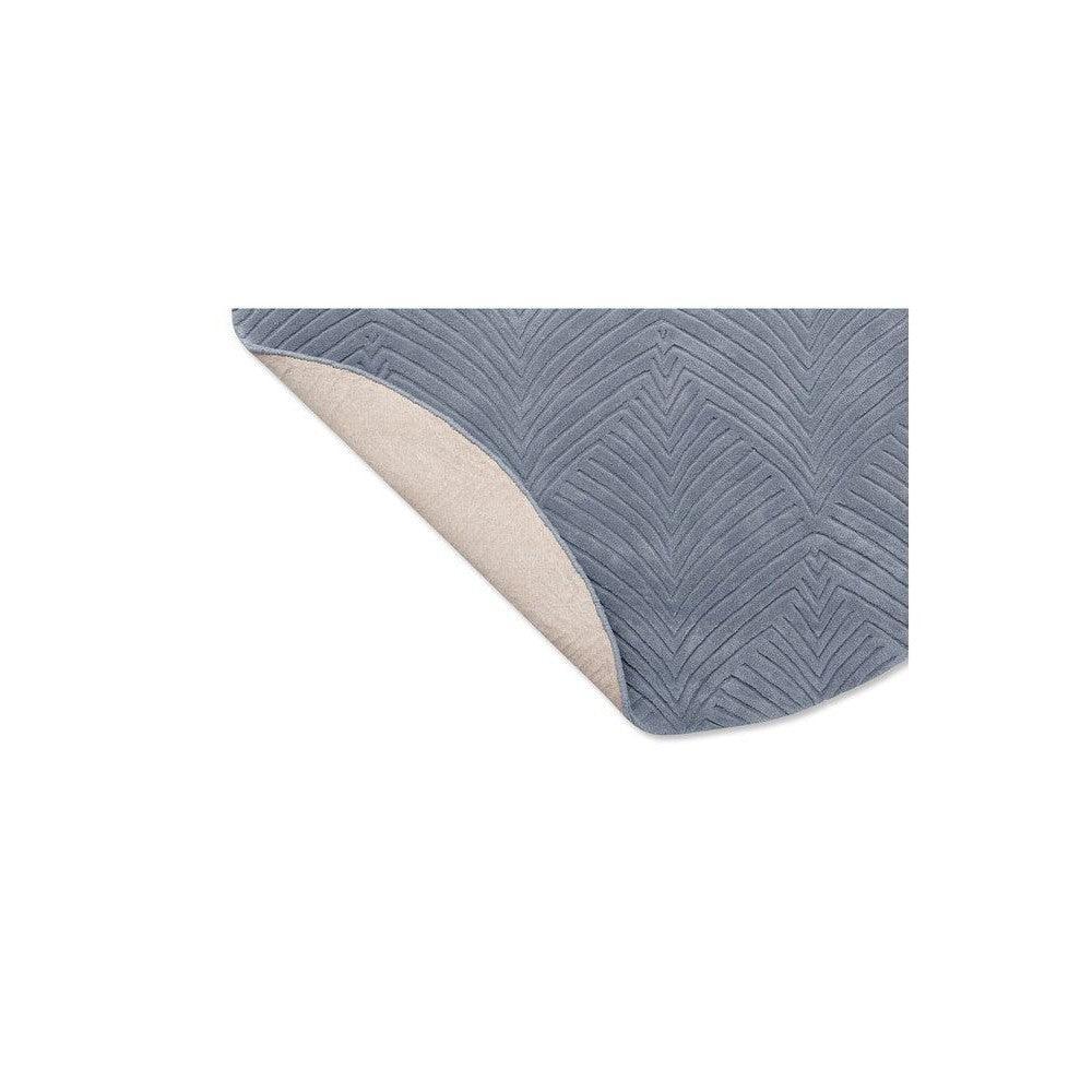 Wedgwood Folia Cool Grey Pure Wool Designer Round Rug