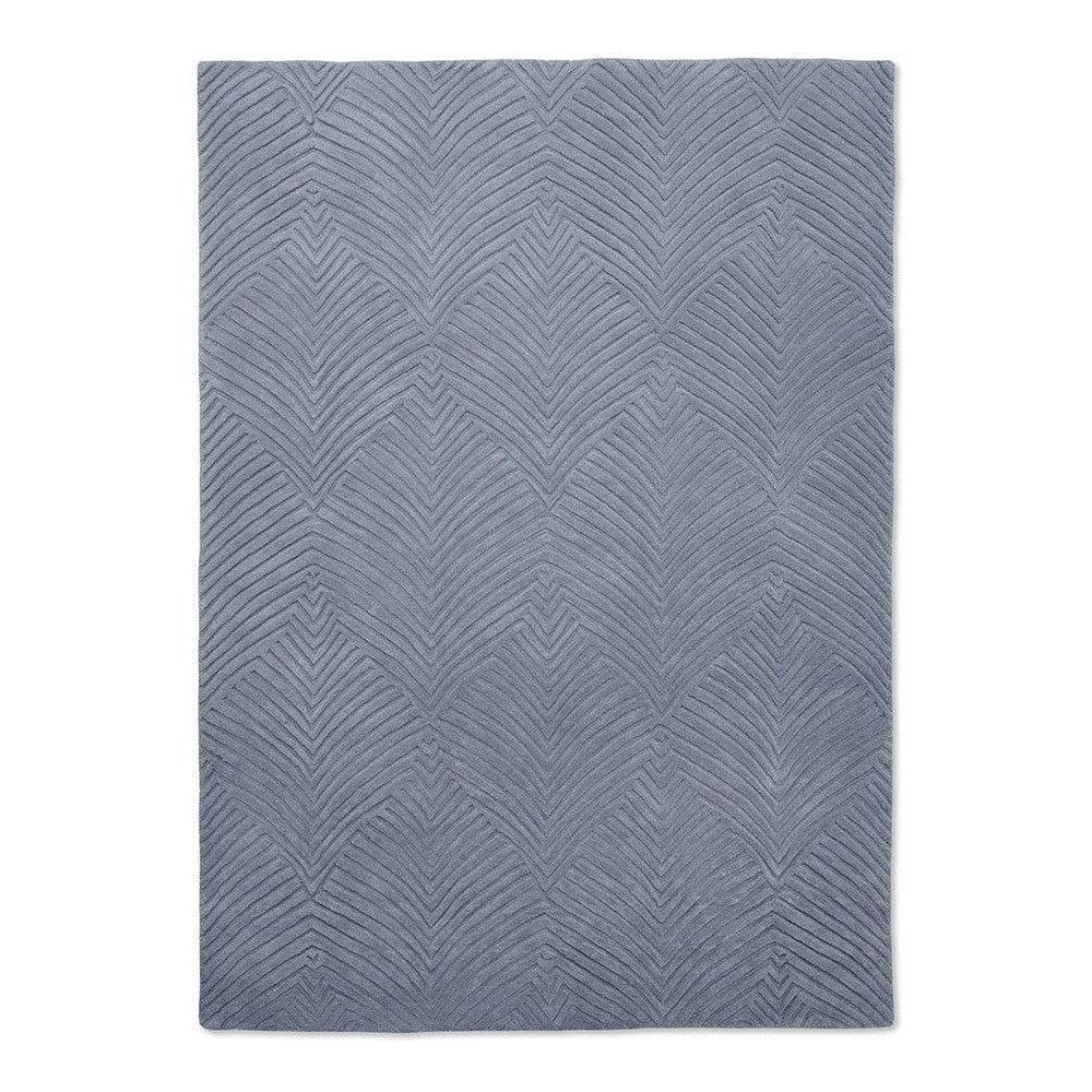 Wedgwood Folia Cool Grey Pure Wool Designer Rug