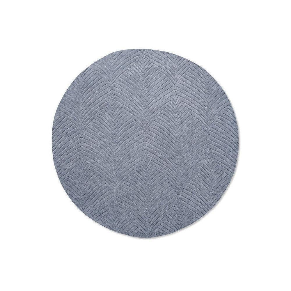 Wedgwood Folia Cool Grey Pure Wool Designer Rug