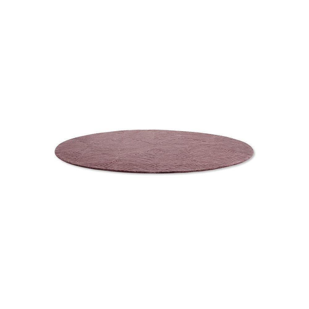 Wedgwood Folia Mink Pure Wool Designer Round Rug