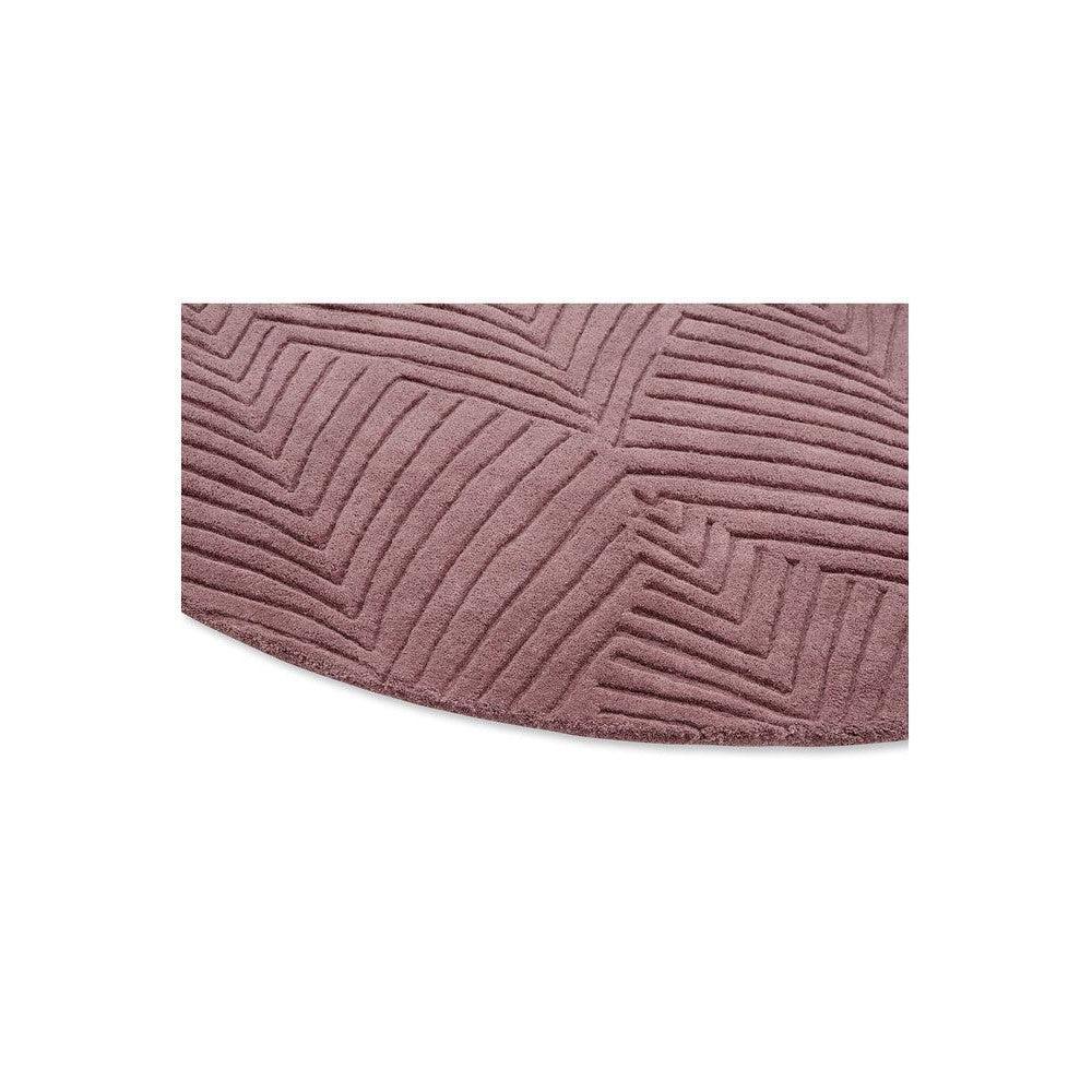 Wedgwood Folia Mink Pure Wool Designer Round Rug