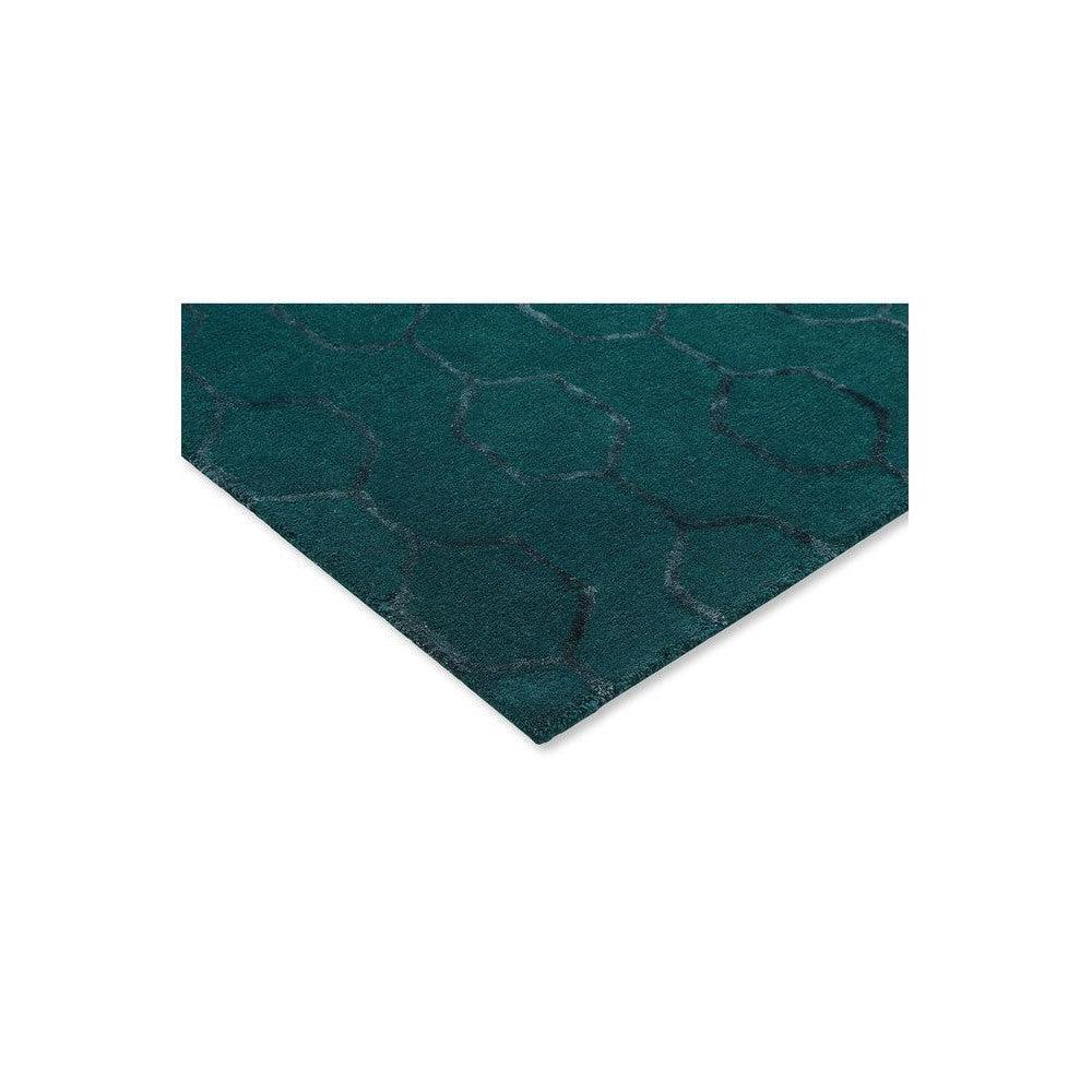 Wedgwood Gio Teal Wool & Viscose Designer Rug