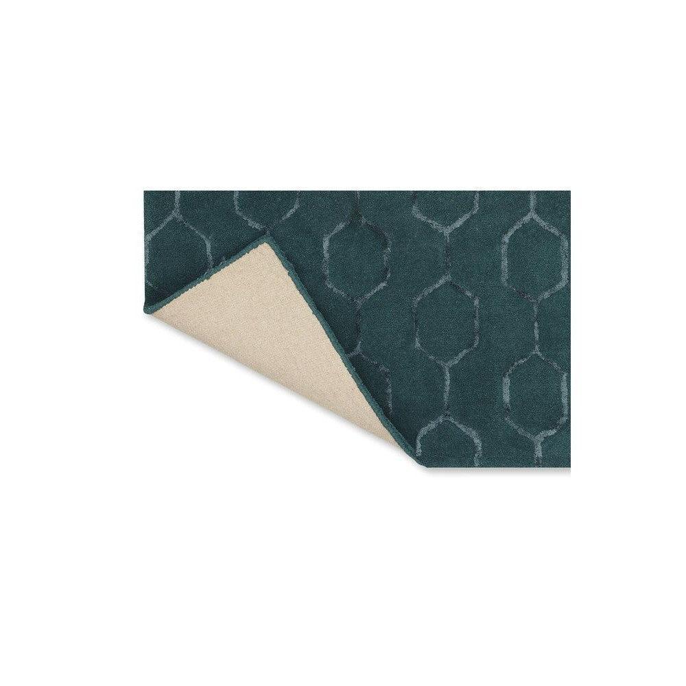 Wedgwood Gio Teal Wool & Viscose Designer Rug