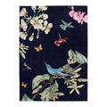 Wedgwood Hummingbird Navy Wool & Viscose Designer Rug