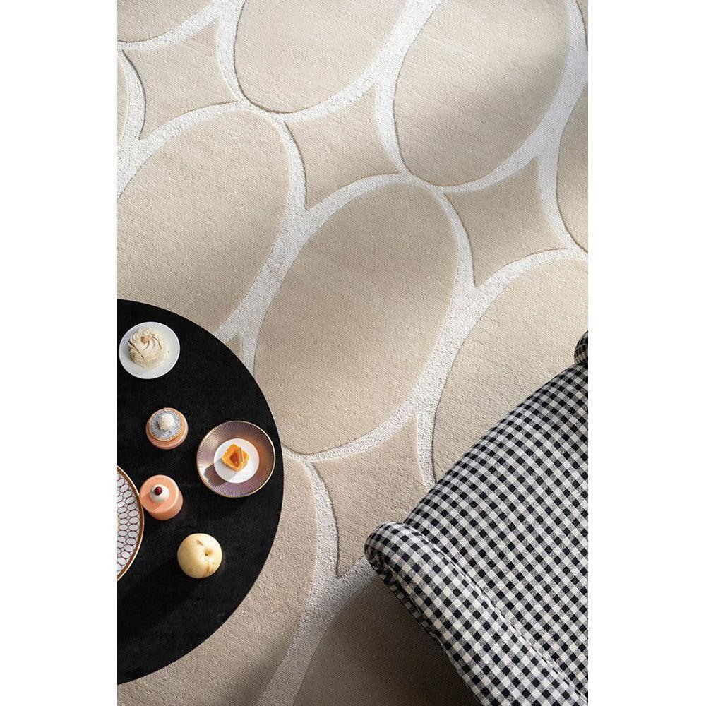Wedgwood Renaissance Beige Wool & Viscose Designer Rug