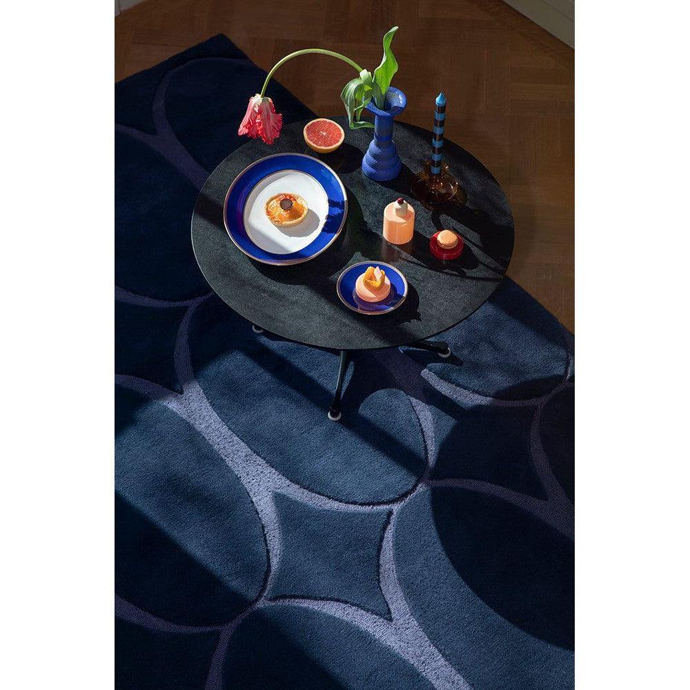 Wedgwood Renaissance Blue Wool & Viscose Designer Rug