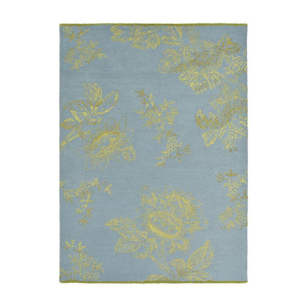 Wedgwood Tonquin Blue Wool & Viscose Designer Rug