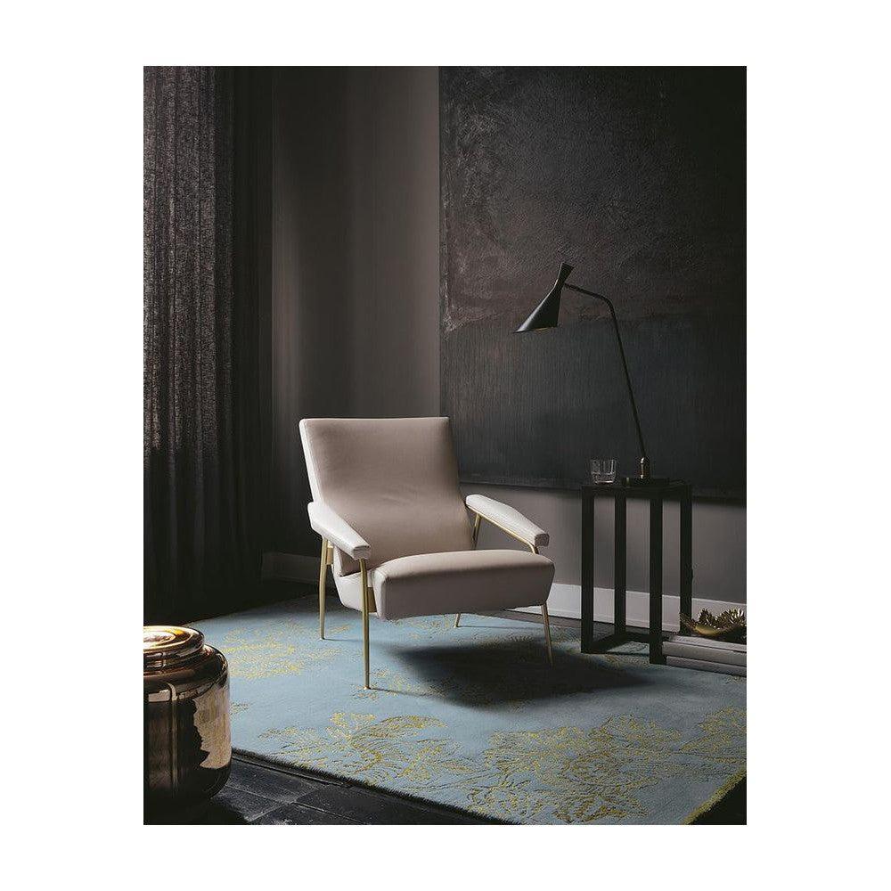 Wedgwood Tonquin Blue Wool & Viscose Designer Rug