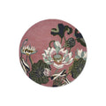 Wedgwood Waterlily Dusty Rose Pure Wool Designer Round Rug