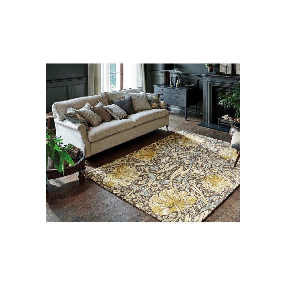 William Morris Pimpernel Bullrush Pure Wool Designer Rug