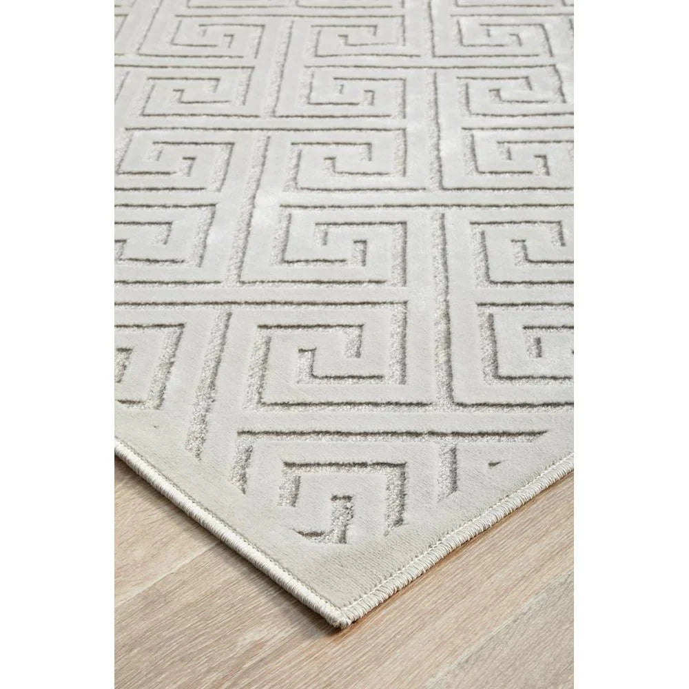 York Alice Natural White Rug - ICONIC RUGS