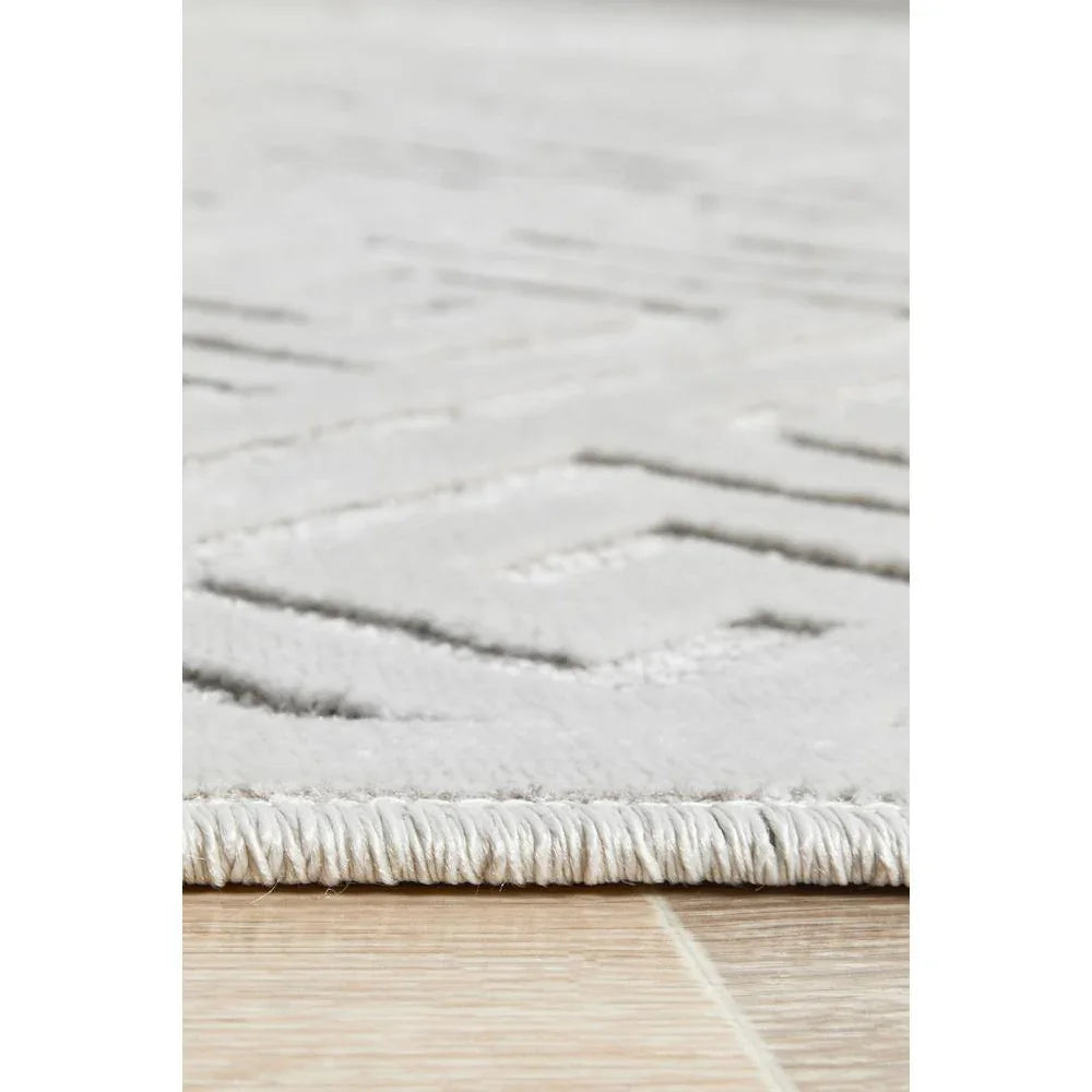 York Alice Natural White Rug - ICONIC RUGS