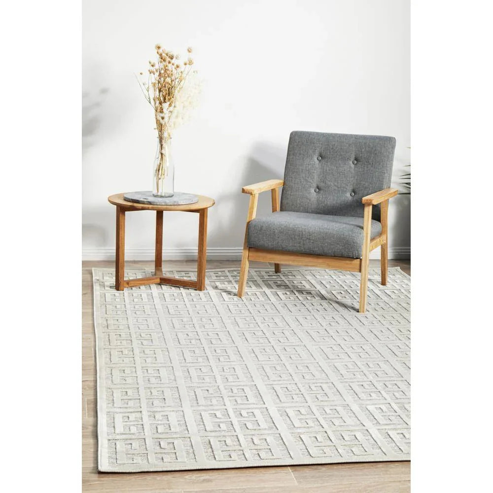 York Brenda Natural White Rug - ICONIC RUGS