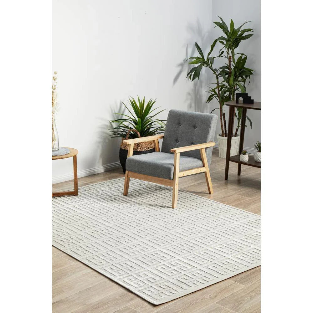 York Brenda Natural White Rug - ICONIC RUGS