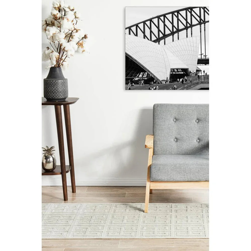 York Brenda Natural White Runner Rug - ICONIC RUGS