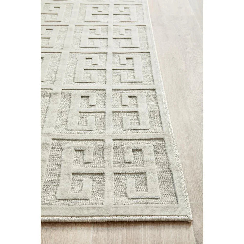 York Brenda Natural White Runner Rug - ICONIC RUGS