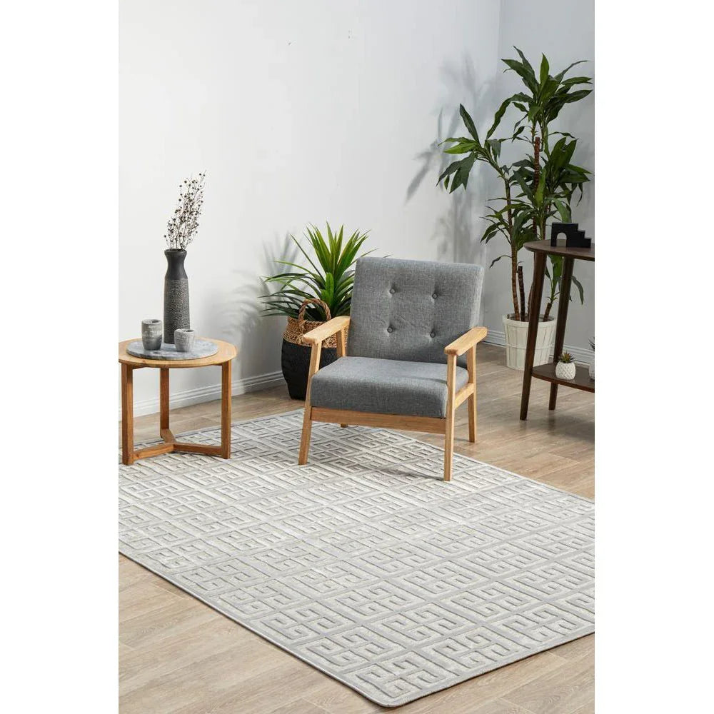 York Brenda Silver Rug - ICONIC RUGS