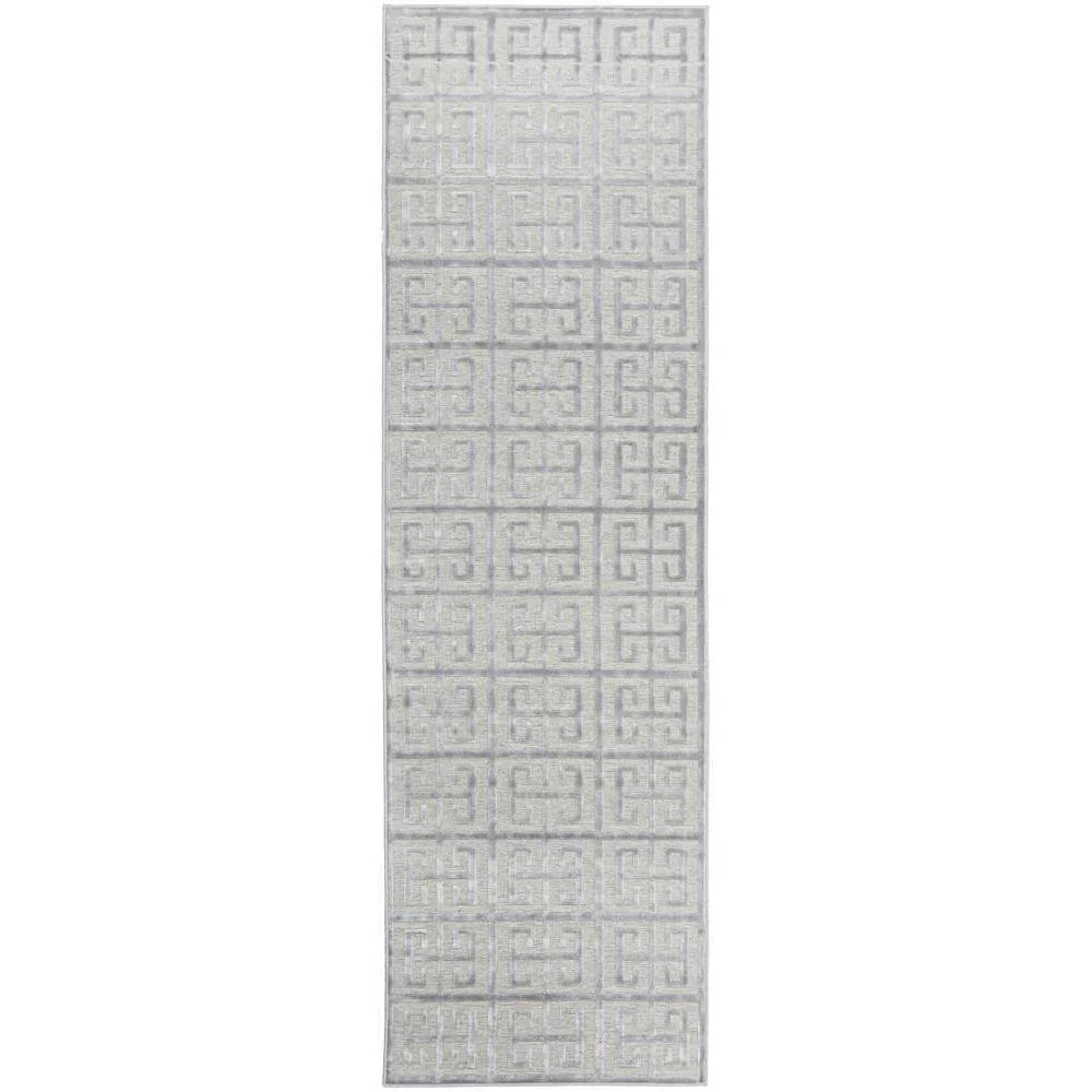 York Brenda Silver Runner Rug - ICONIC RUGS