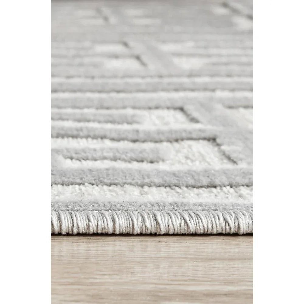 York Brenda Silver Runner Rug - ICONIC RUGS