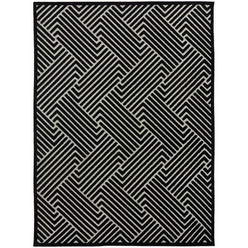 York Cindy Black & Gold Rug - ICONIC RUGS