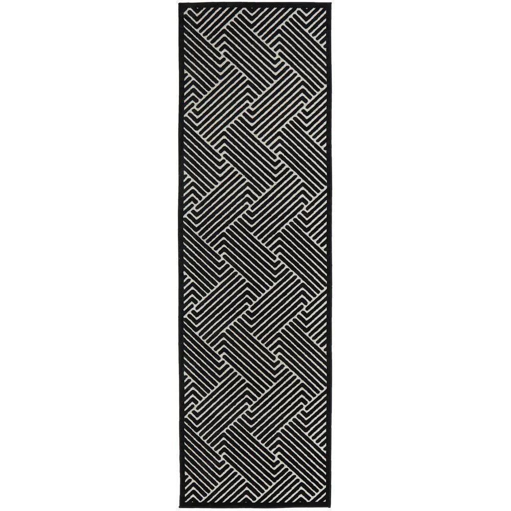 York Cindy Black & Gold Rug - ICONIC RUGS