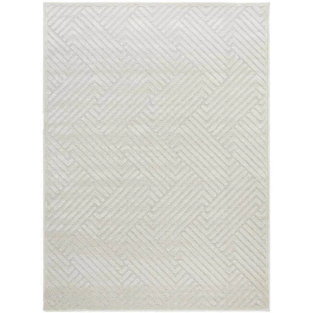 York Cindy Natural White Rug - ICONIC RUGS
