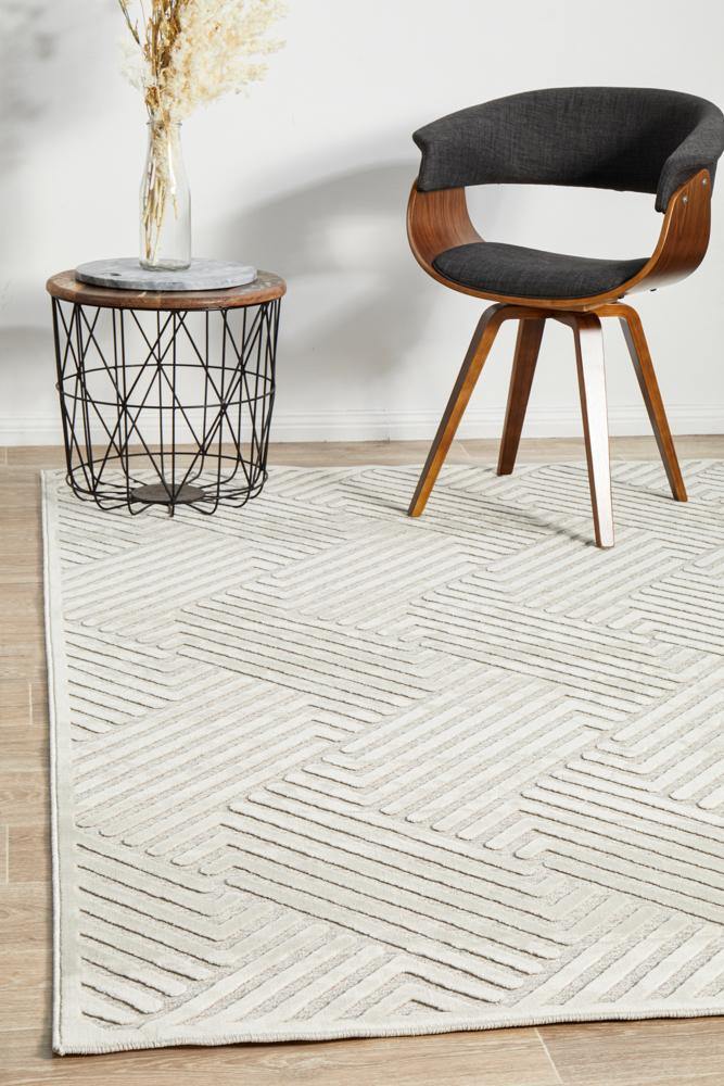 York Cindy Natural White Rug - ICONIC RUGS