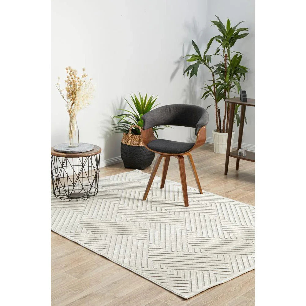 York Cindy Natural White Rug - ICONIC RUGS