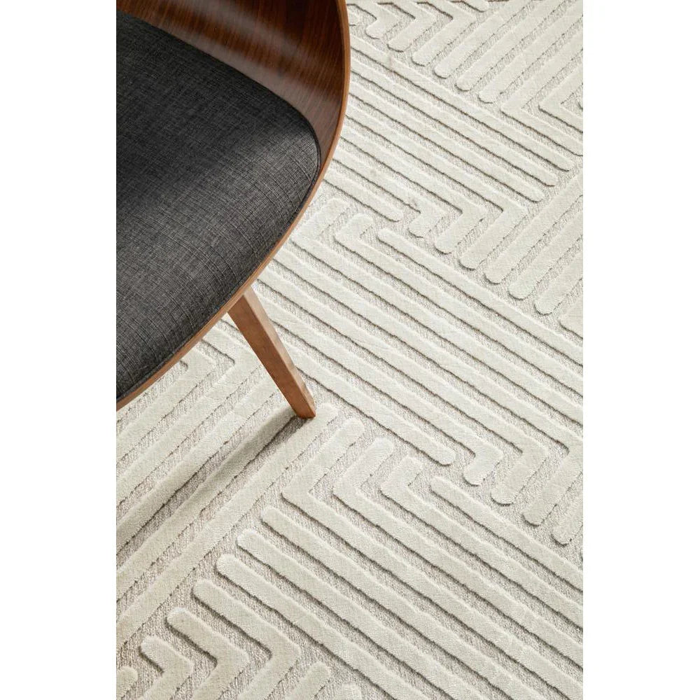 York Cindy Natural White Rug - ICONIC RUGS