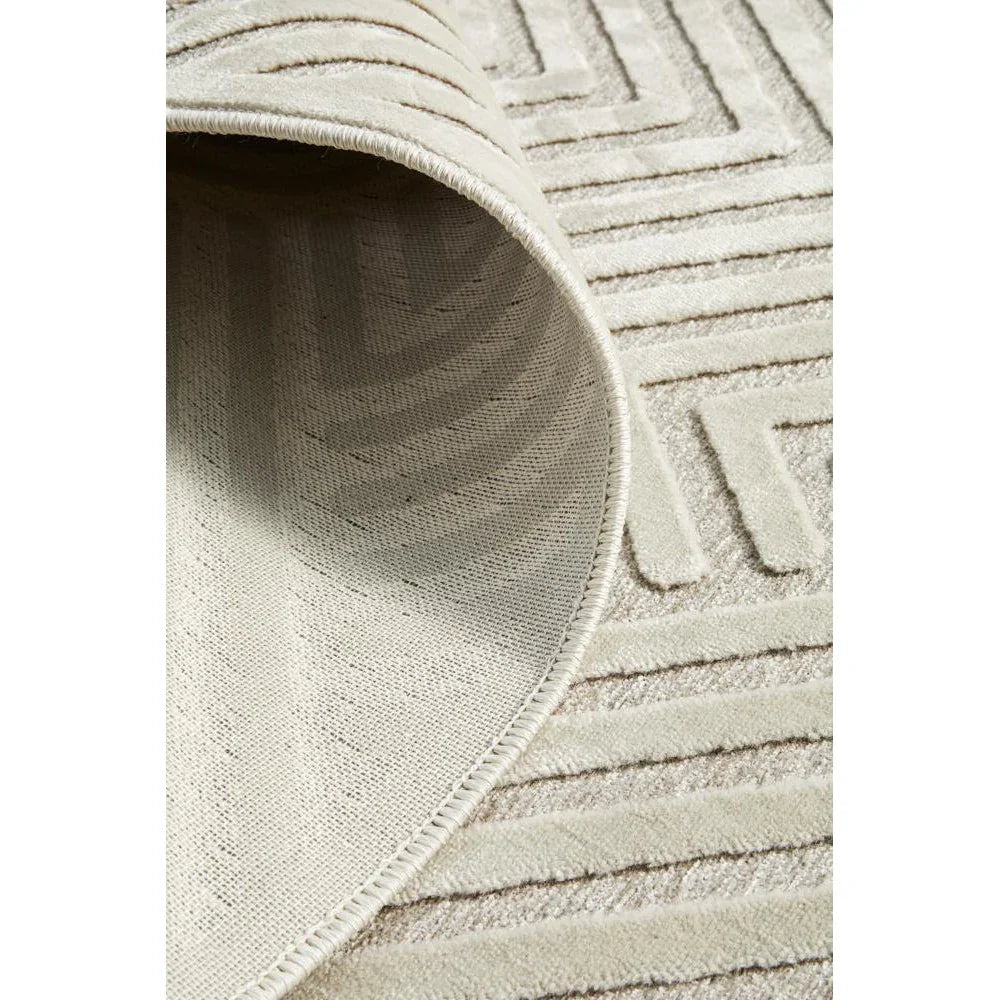 York Cindy Natural White Rug - ICONIC RUGS