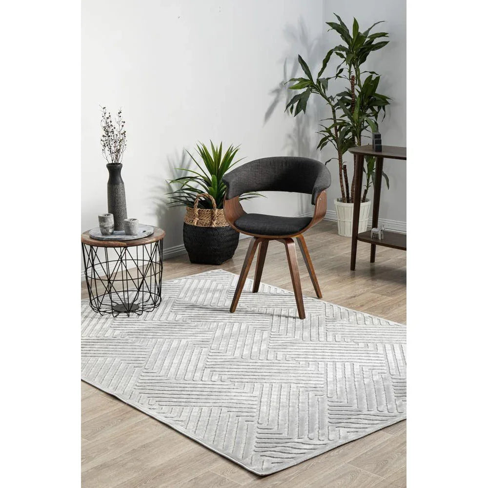 York Cindy Silver Rug - ICONIC RUGS